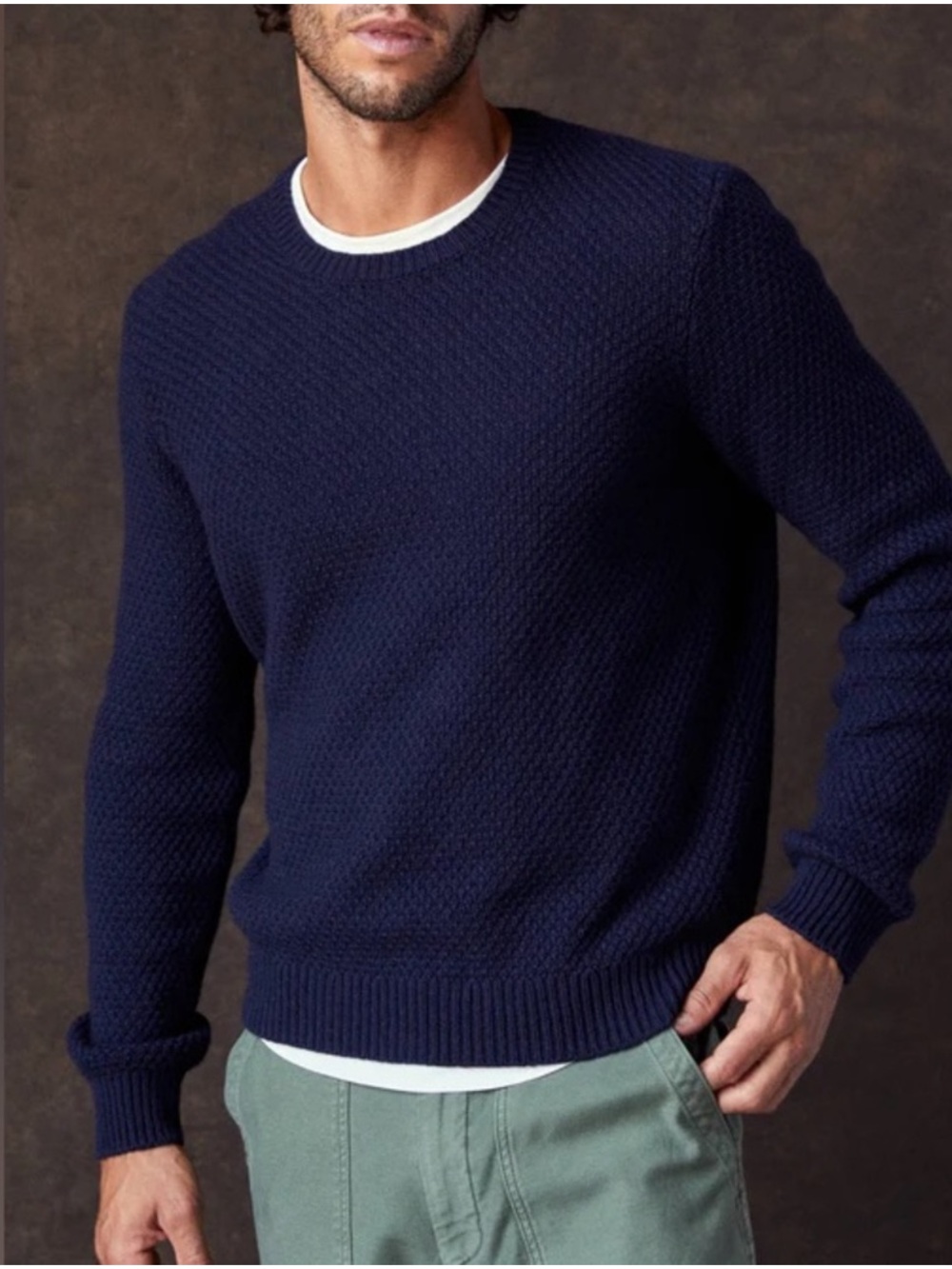 Outerknown fishermen Textured Crewneck Sweater